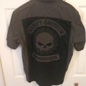 Authentic Harley Davidson button down.